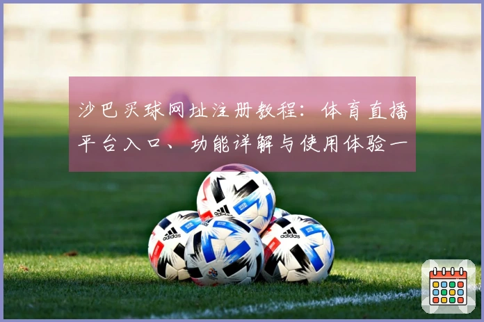 沙巴买球网址注册教程：体育直播平台入口、功能详解与使用体验一站式指南